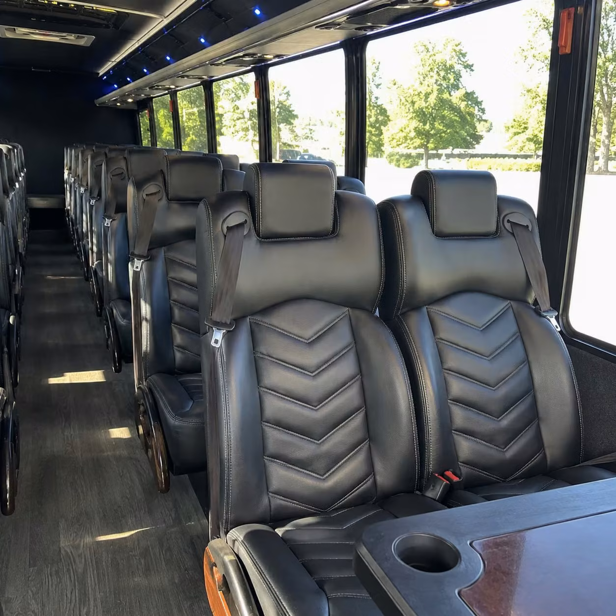 28 passenger minibus interior