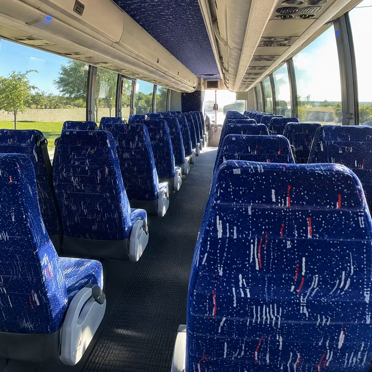 kansas city charter bus interior